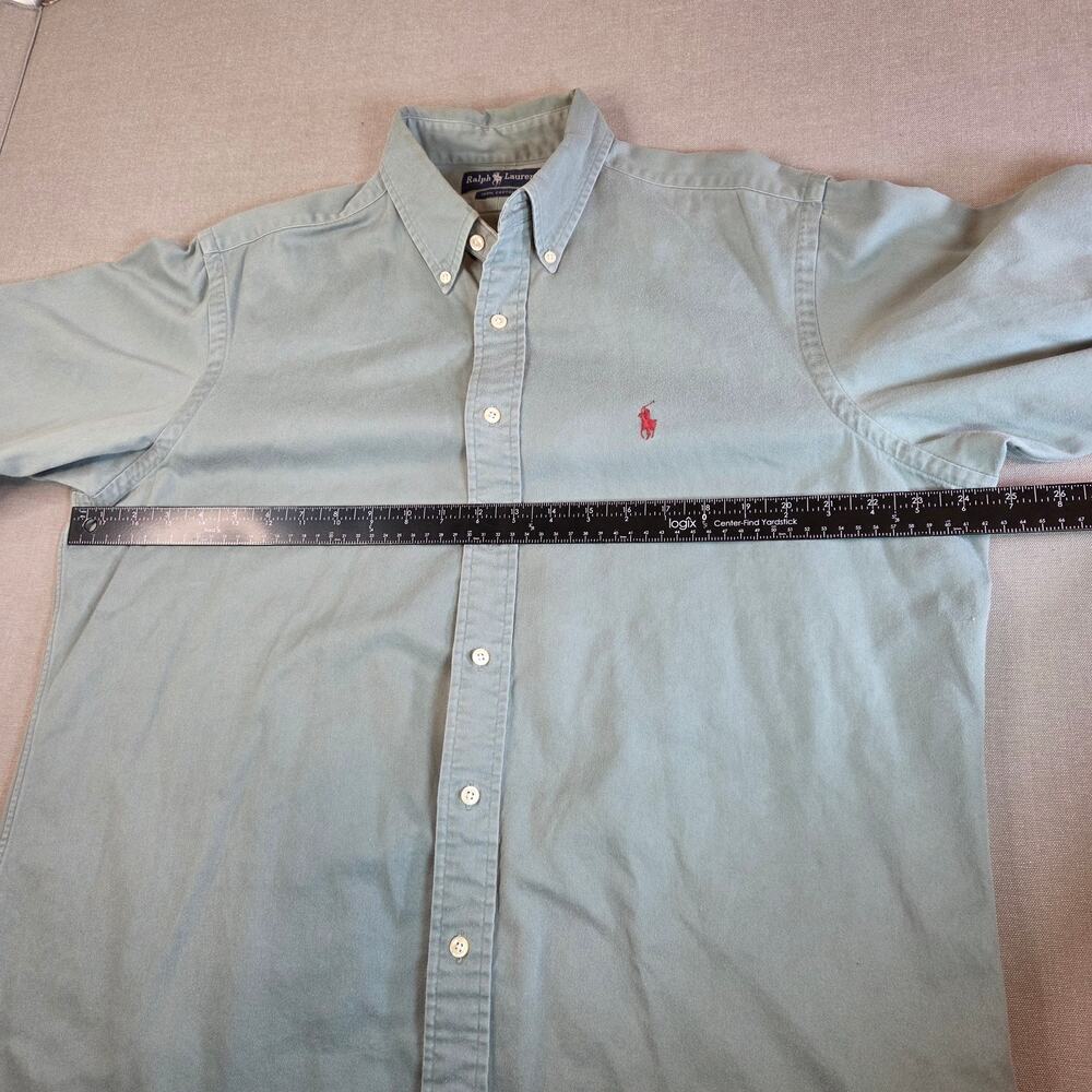 Solid Light Green Polo Ralph Lauren Button Down S… - image 8